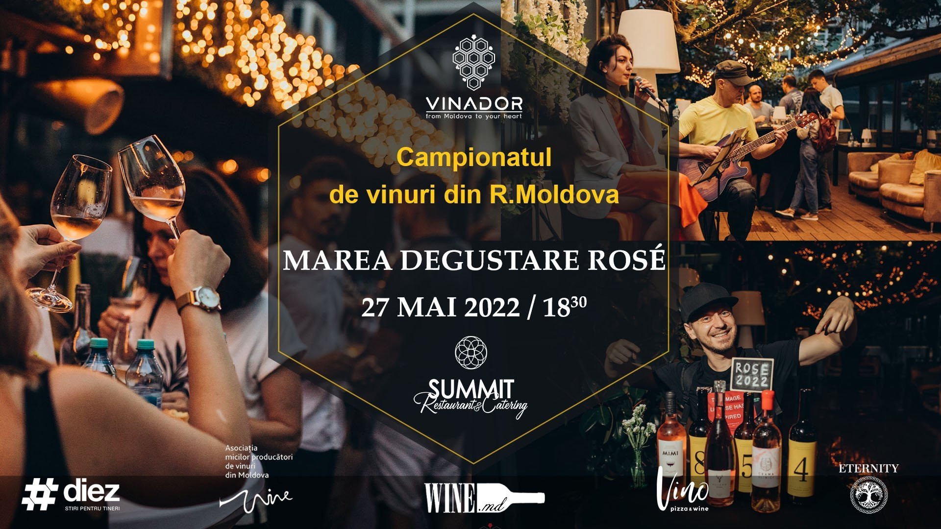 MAREA DEGUSTARE DE ROSE. VIN ȘI MUZICĂ LIVE 