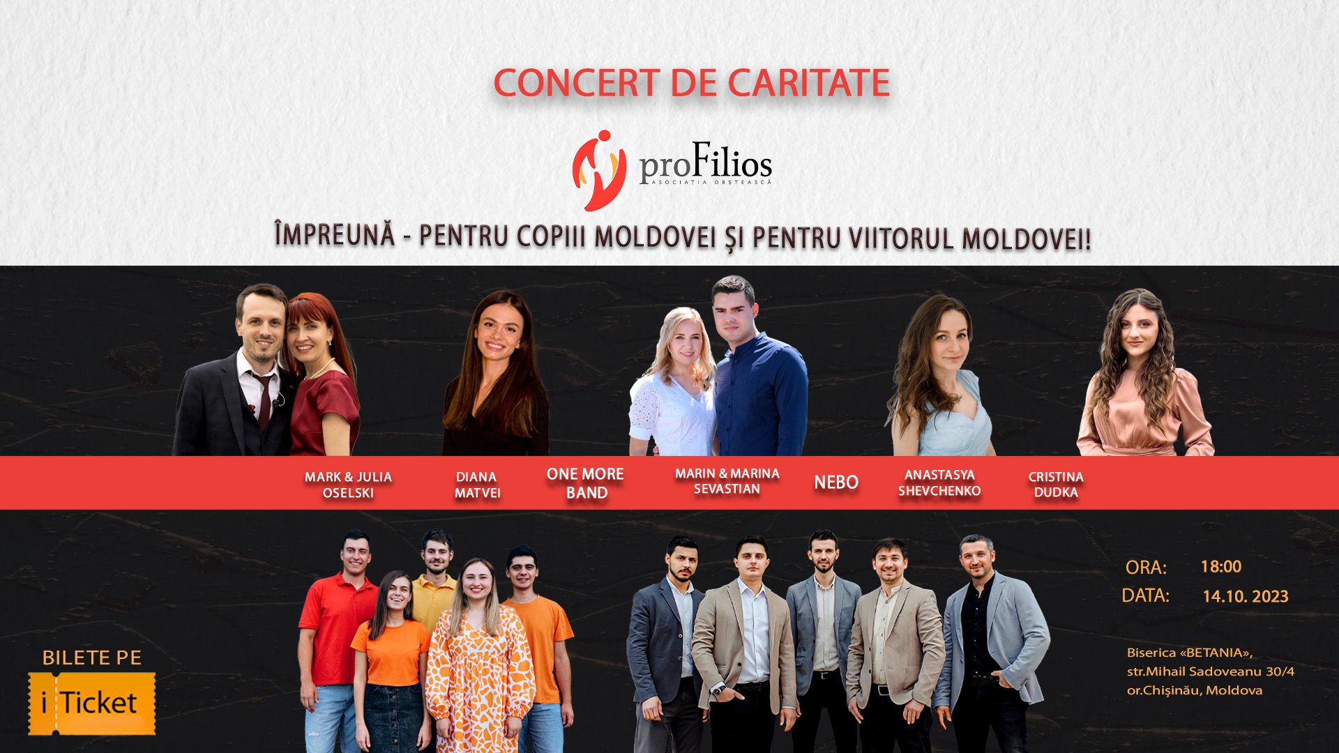 CONCERT DE CARITATE - PRO FILIOS